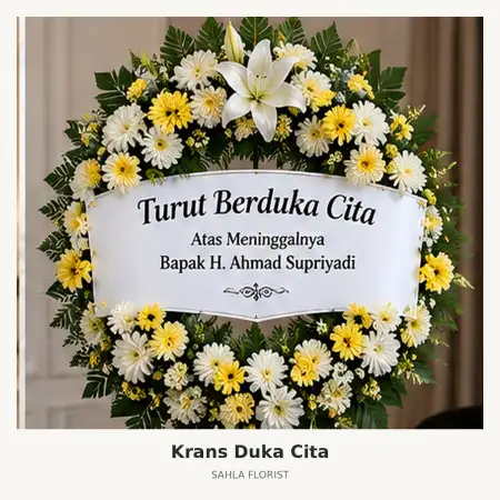 Krans Bunga Duka Mijen